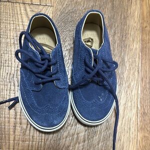 Kids Navy Suede Shoes, Janie and Jack